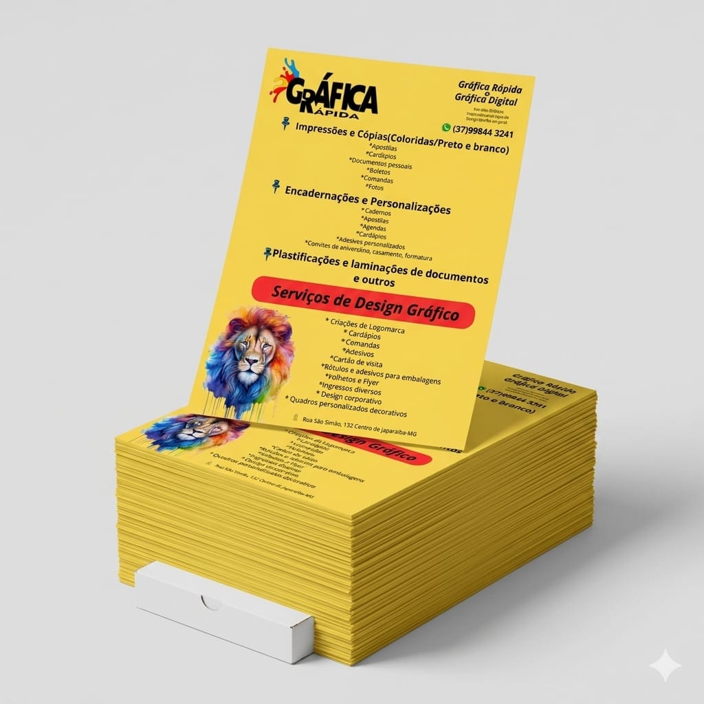 Planfletos e flyers